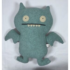 Vintage Uglydoll Ice Bat Plush RARE Sz 13" Blue Toy 2002 Classic Collectible Y2K